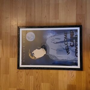 Friday the 13th Pamela Voorhees Graphic Art print w Frame included.